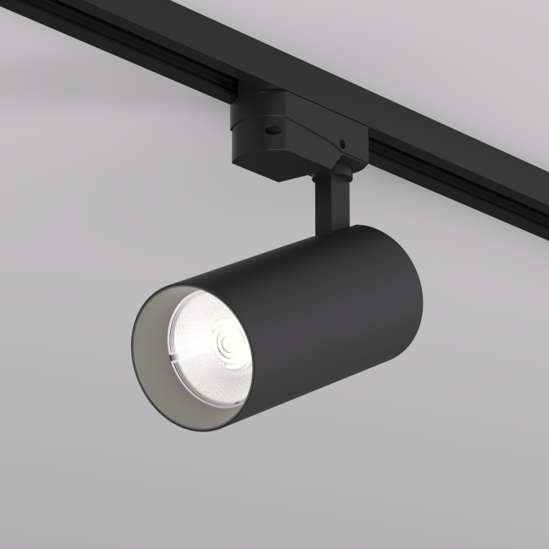 Denkirs DK6454-BK Трековый светильник SOLID KOPER, 145мм, d70, 220V, LED 4000K, 24W, IP20, черный, алюминий
