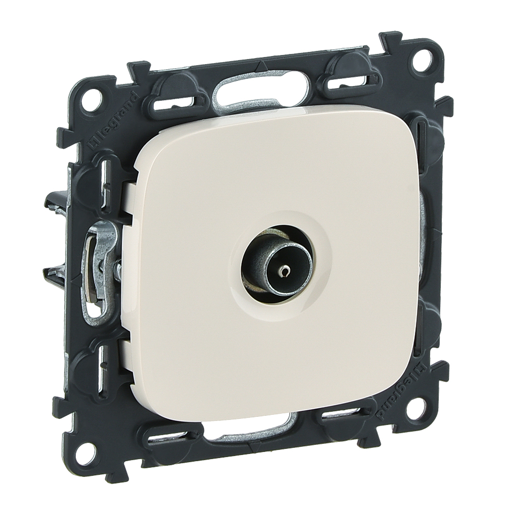 Legrand Valena ALLURE DIY Сл.кость Розетка TV проходная, 1,5дБ/14дБ 0-2400 МГц