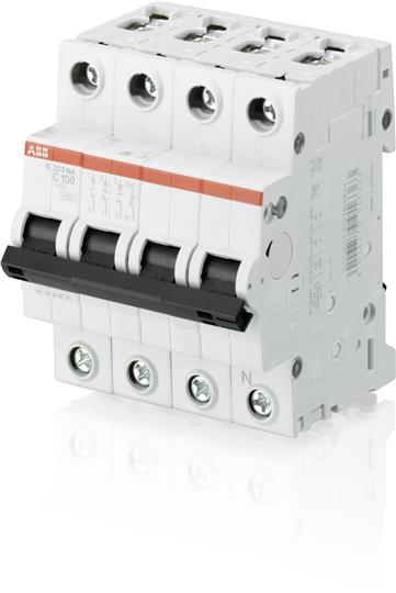 ABB Выключатель автоматический 3P+N S203 C100NA