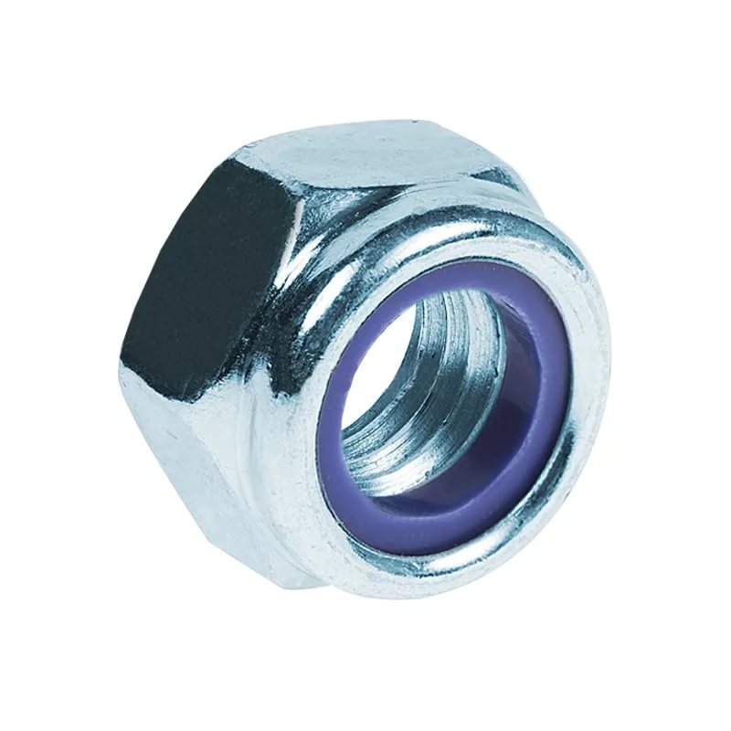 Промрукав Гайка М10 с контрящим кольцом (DIN 985) (100 шт/уп)