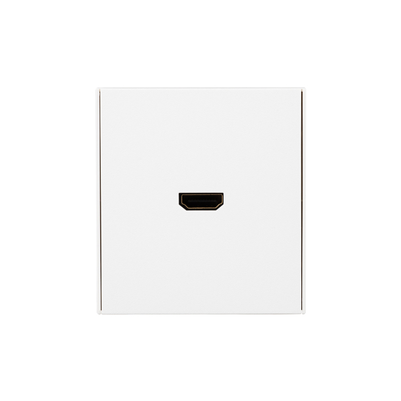 KRANZ STRONG Розетка HDMI с/у жемчуг , с 1-пост. рамкой