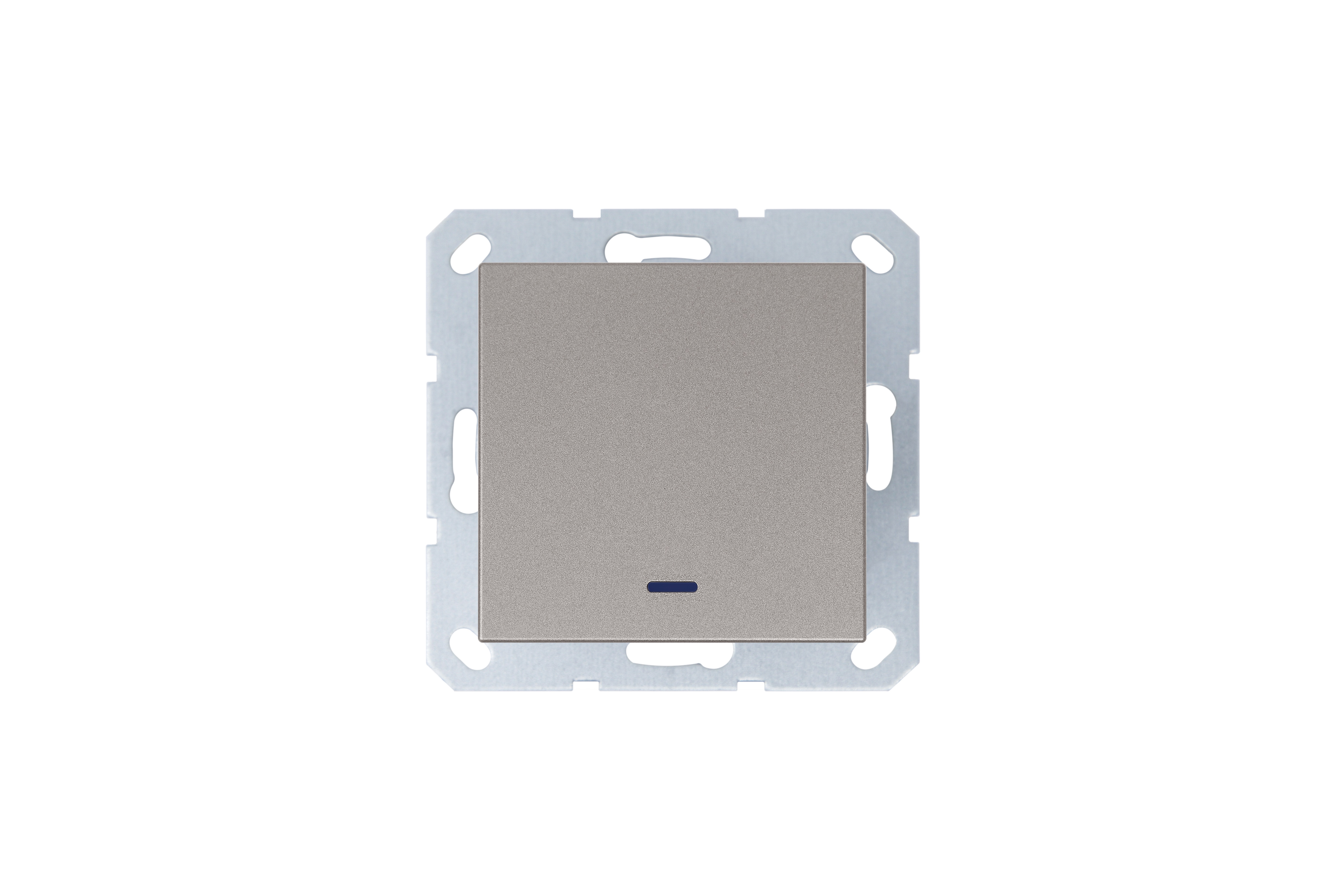 Jasmart G Шампань Выключатель 1-кл проходной с подсветкой 10A 250V~