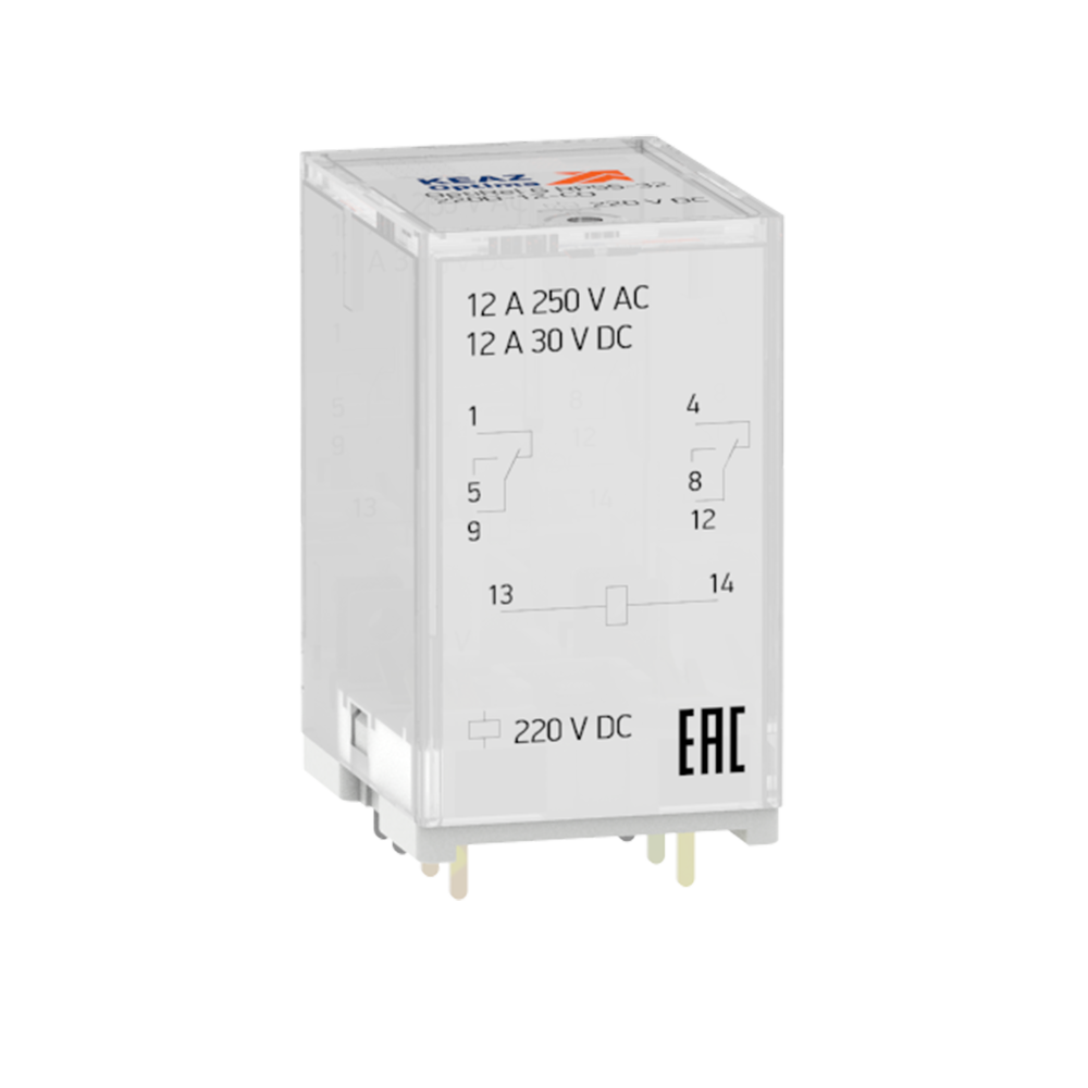 КЭАЗ Реле промежуточное OptiRel G RP55-32-60D-12-CO/TI