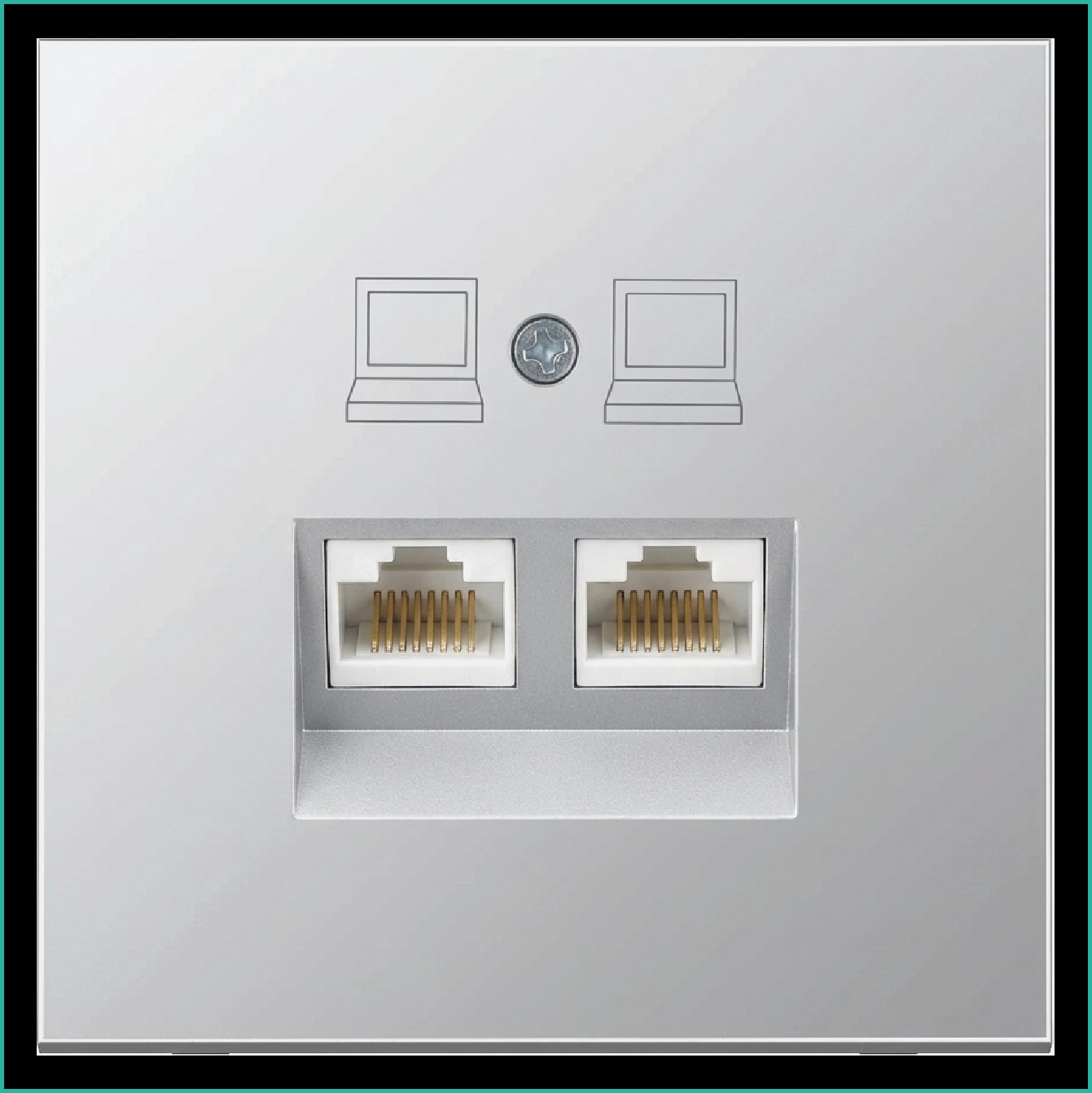Jasmart FD Алюминий Розетка RJ45 2-ая