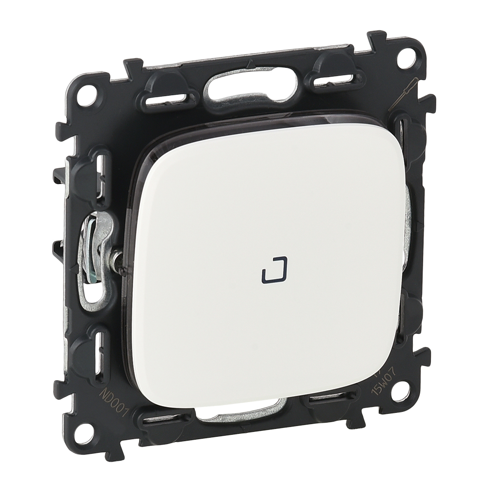 Legrand Valena ALLURE DIY Бел Переключатель 1-клавишный с подсветкой 10А 250В