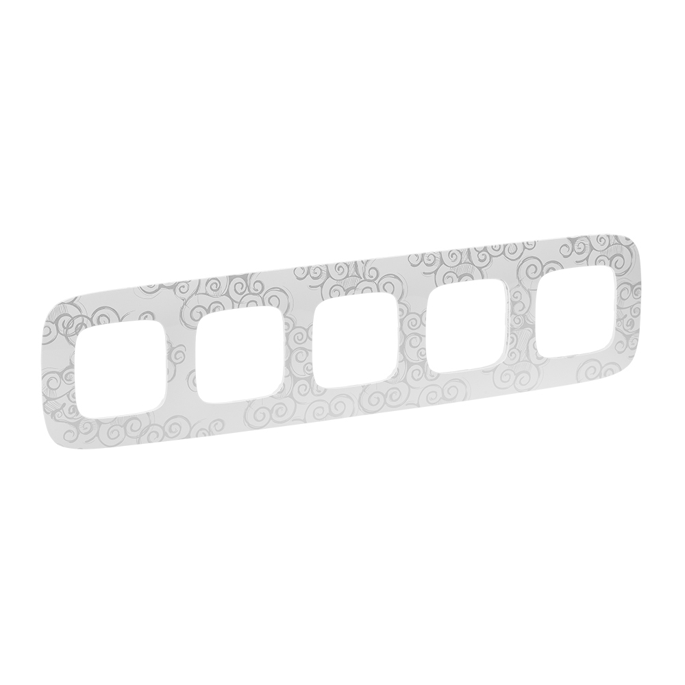 Legrand Valena ALLURE Нарцисс хром Рамка 5-ая