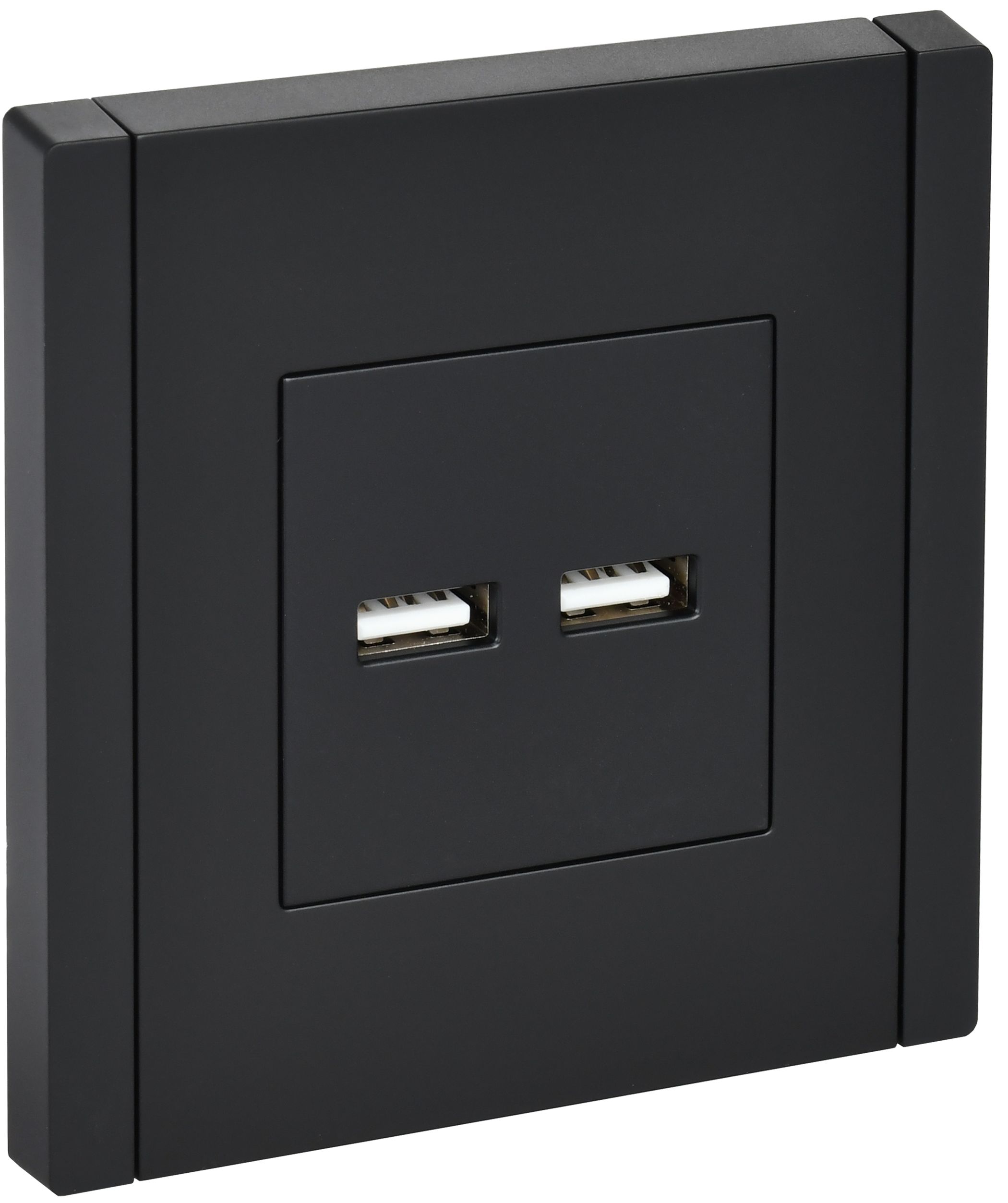 IEK FORTE&PIANO Черный Розетка USB A+A 3,1А FP149