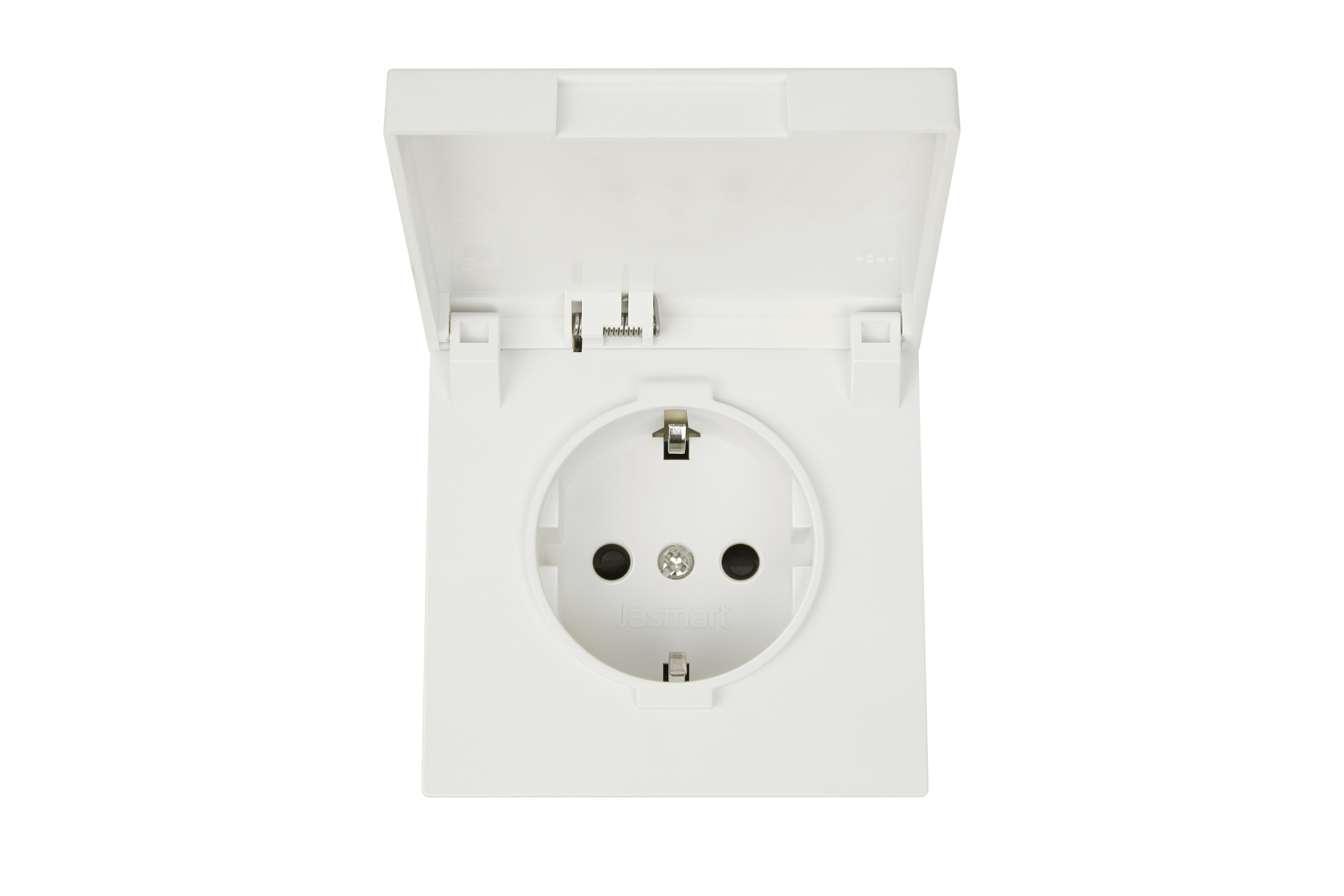 Jasmart FD Сахара Розетка с/з со шторками с крышкой 16A 250V~