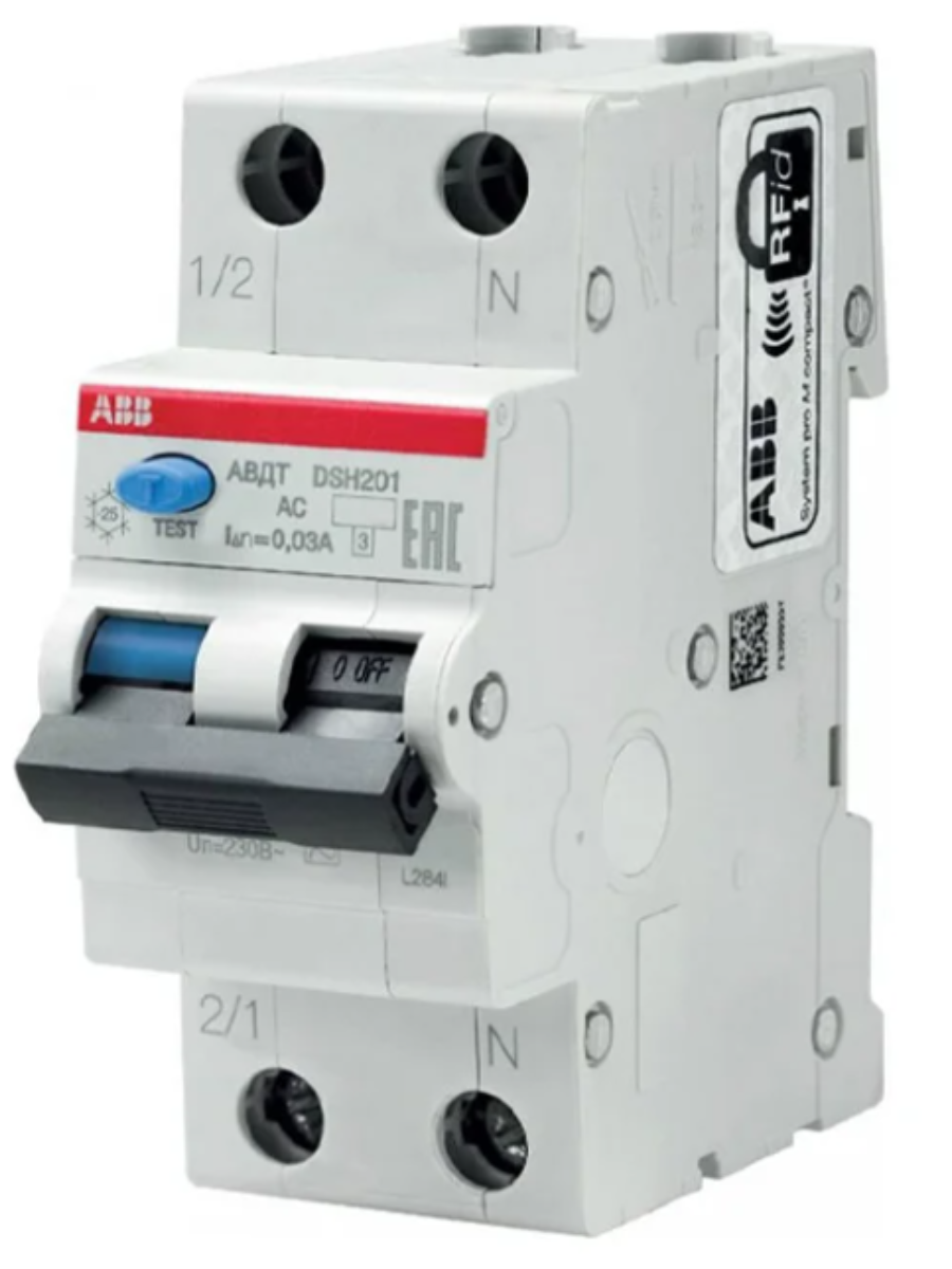 ABB DSH201 C32 AC30 6kA Выключатель автоматический дифференциального тока тока
