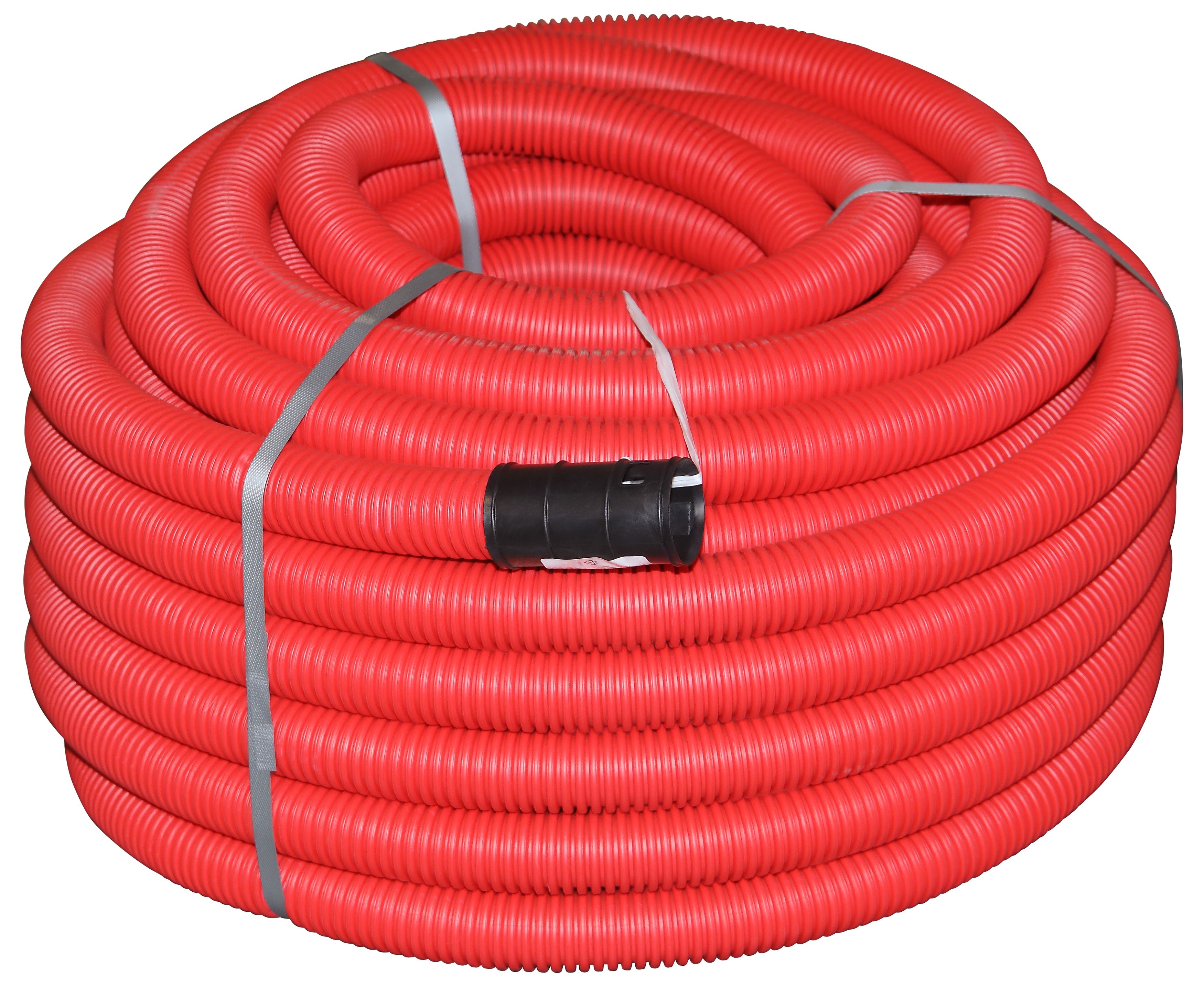 ЭРА Труба GOFR-110-50-HD2-R гофрированная двустенная ПНД красная 450Н SN10 d110мм с зондом 50м