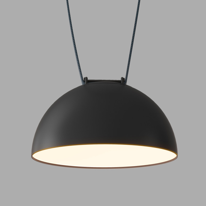 Denkirs DK5561-BK Трековый светильник Belty Flow со светодиодом d220mm H117mm 48V 24W 120° 3000K IP20 черный алюминий