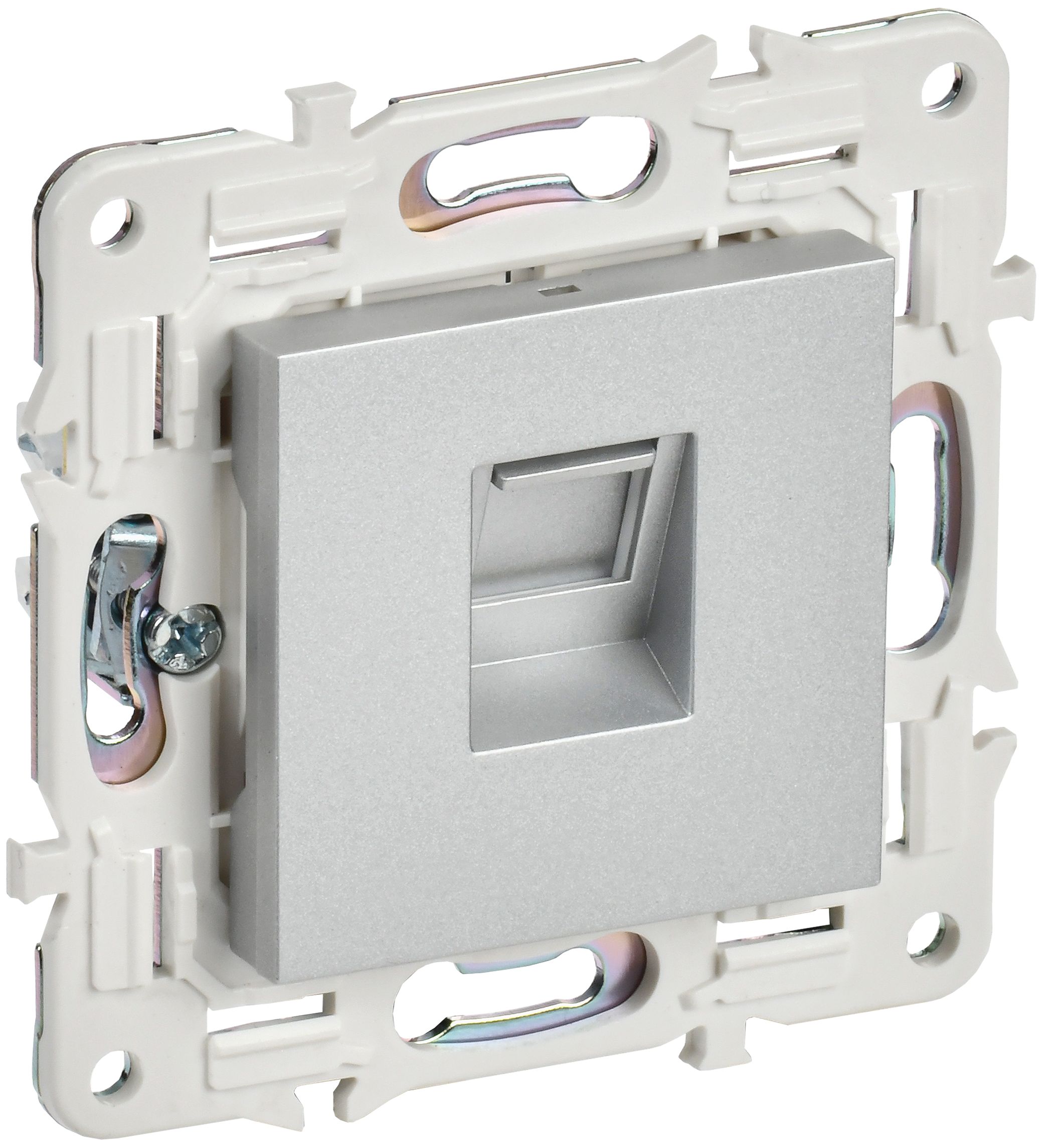 IEK SKANDY Серебряный Розетка компьютерная RJ45 кат.5E SK-K01S