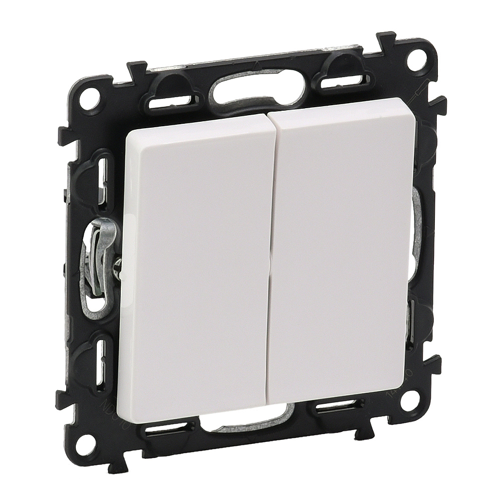 Legrand Valena LIFE DIY Бел Выключатель 2-клавишный 10А 250В