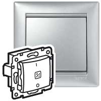 Legrand Valena Алюминий Выключатель двухполюсный с индикацией 10A