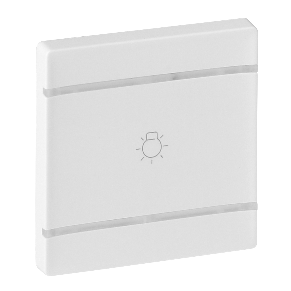 Legrand Valena LIFE Бел MyHome Накладка для мех. BUS/SCS.С символом "Освещение".2 модуля