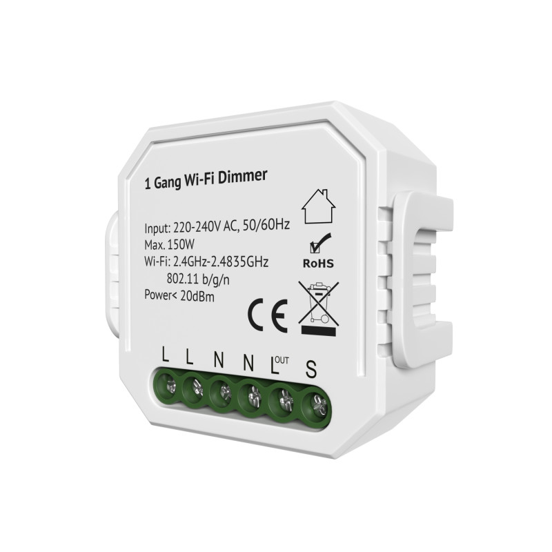Denkirs RL1003-DM/1 Одноканальное Wi-Fi реле-диммер 1 x 150 Вт