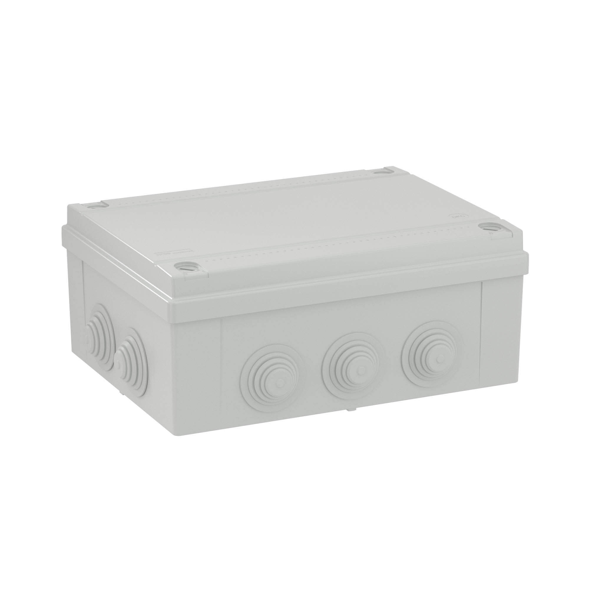 DKC Коробка распределительная 300x220x120 IP55 12 конических сальников d max = 32мм