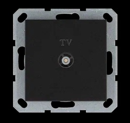 Jasmart G Антрацит Розетка TV оконечная