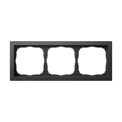 Systeme Electric ArtGallery Pure Металл Оникс Рамка 3-ая