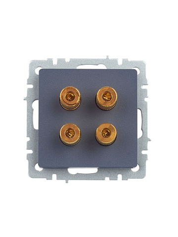 IEK BRITE Аудиорозетка 4-мест. РА10-БрМ мар.