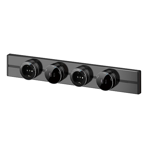 Systeme Electric MultiTrack Антрацит Шина скрытой установки трековой системы 80 см