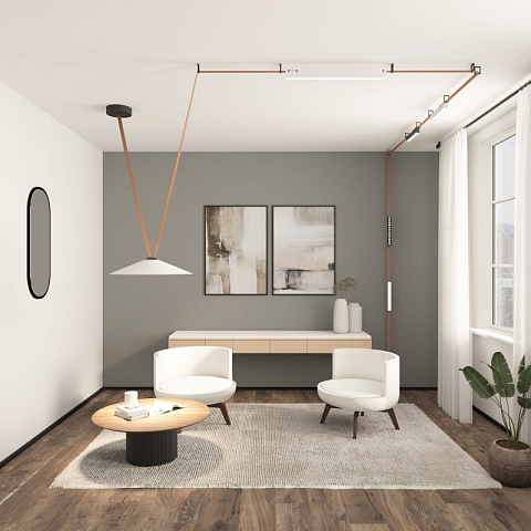 Denkirs Трековый светильник BELTY SMART FLOW DK5668-WH+BK