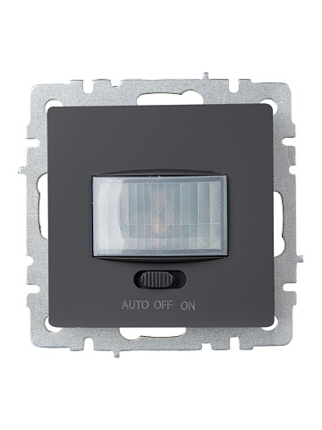IEK BRITE BASE Графит Датчик движения ДС10-1-БрГ