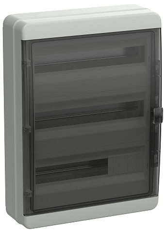 IEK TEKFOR Корпус пласт. КМПн-54 IP65 черн. прозр. дверь