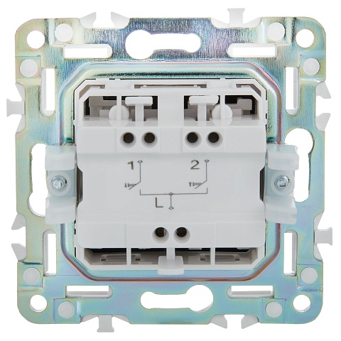 IEK SKANDY Песочный Выключатель жалюзи 10А SK-V12Sa