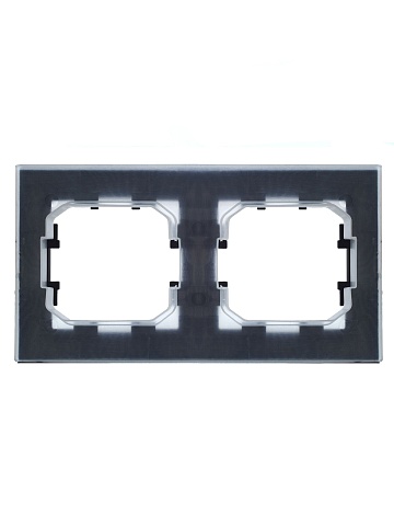 IEK BRITE Рамка 2-местная IP44 РУ-2-БрЧ-44 черный