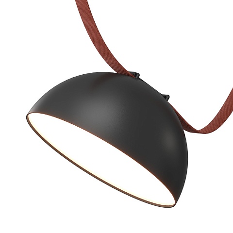 Denkirs DK5561-BK Трековый светильник Belty Flow со светодиодом d220mm H117mm 48V 24W 120° 3000K IP20 черный алюминий