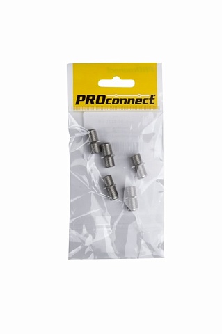 PROconnect Переходник антенный, (гнездо F - гнездо F), бочка, (5шт.) (пакет)