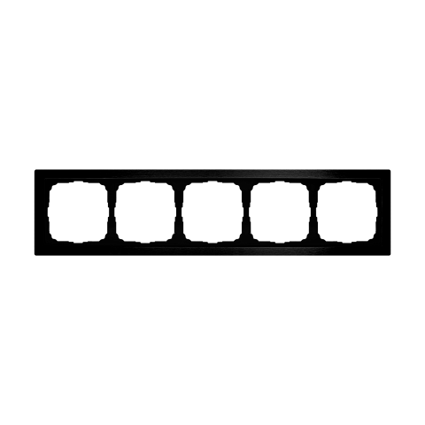 Systeme Electric ArtGallery Pure Металл Оникс Рамка 5-ая