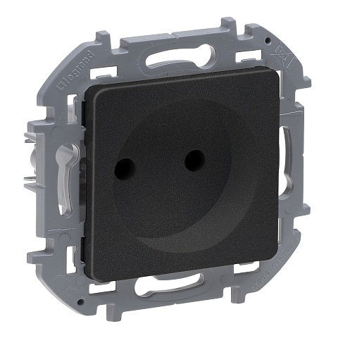 Legrand INSPIRIA Антрацит Розетка 2К - 16 А - 250 В