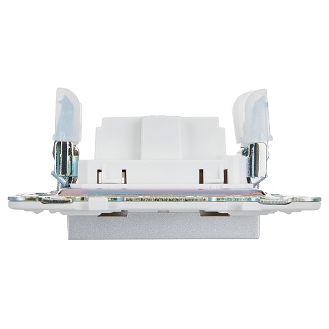 IEK SKANDY Серебряный Розетка б/з 10А SK-R02S