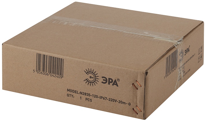 ЭРА Светодиодная неоновая лента N2835-120-IP67-220V-20m-G зеленый