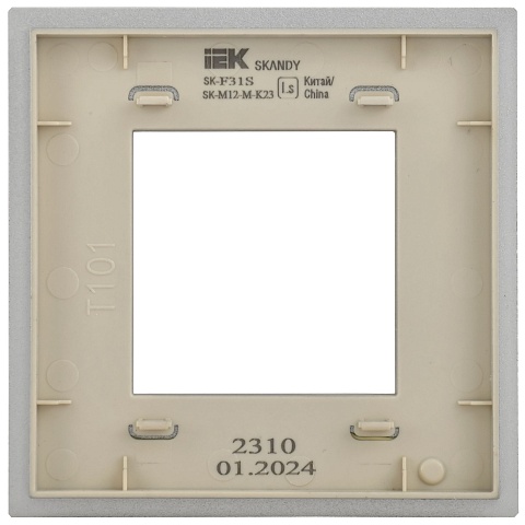 IEK SKANDY Металл Серебряный Рамка 1-ая SK-F31S