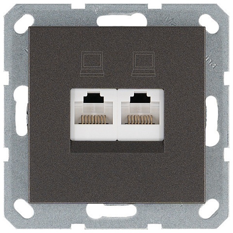 Jasmart G Мокко Розетка RJ45 2-ая, 6 категория