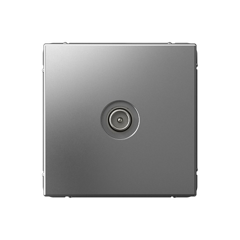 Systeme Electric ArtGallery Сталь TV Розетка проходная 4DB, механизм
