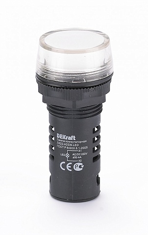 Dekraft Лампа комм. ADDS D22 LED бел. 220В AC/DC ЛK-22