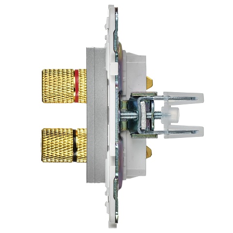 IEK SKANDY Серебряный Аудиорозетка 4-ая SK-A01S