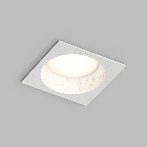 Denkirs DK3104-WH Встраиваемый влагозащищенный светильник DEEP, IP65, 15 Вт, GU5.3, LED, белый, пластик