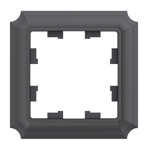 Systeme Electric AtlasDesign Antique 1-постовая РАМКА, БАЗАЛЬТ