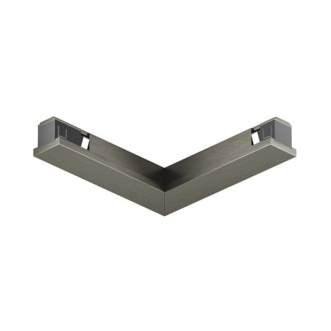 Denkirs TR5723-DN Электрический коннектор 90° потолок-потолок, для трека SHINE BASE, темный никель, алюминий