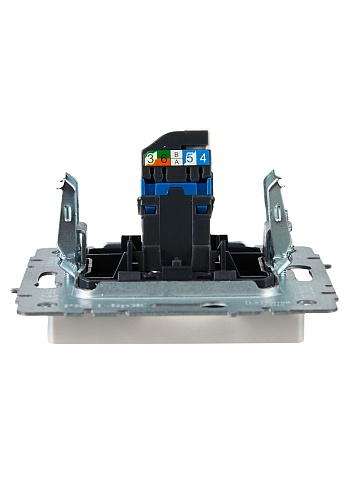IEK BRITE BASE Жемчуг Розетка комп. RJ45 кат.6 РК11-БрЖ