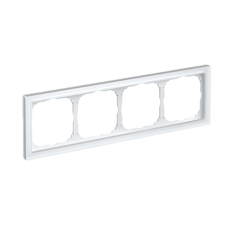 Systeme Electric ArtGallery Pure Матовое органическое стекло Белый Рамка 4-ая