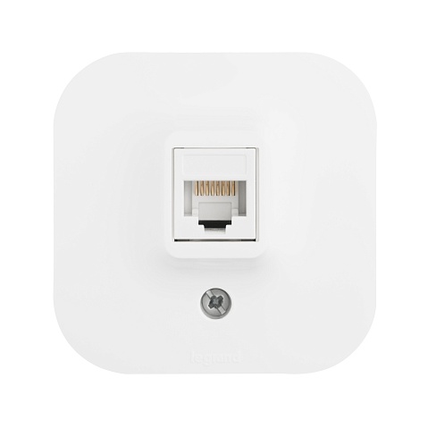 Legrand Quteo Белый Розетка RJ45 категория 5е UTP