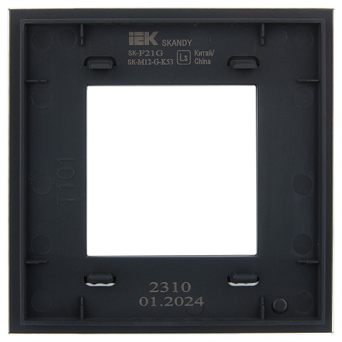 IEK SKANDY Стекло Графит Рамка 1-ая SK-F21G