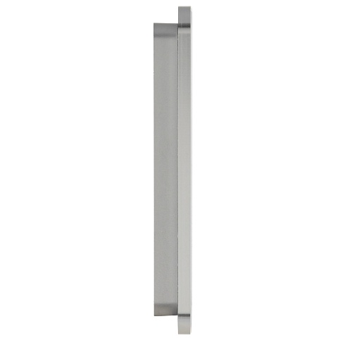 IEK BRITE DECOR Алюминий/алюм металл. скругл.угол Рамка 1-мест. РУ-1-1-Бр RE AL