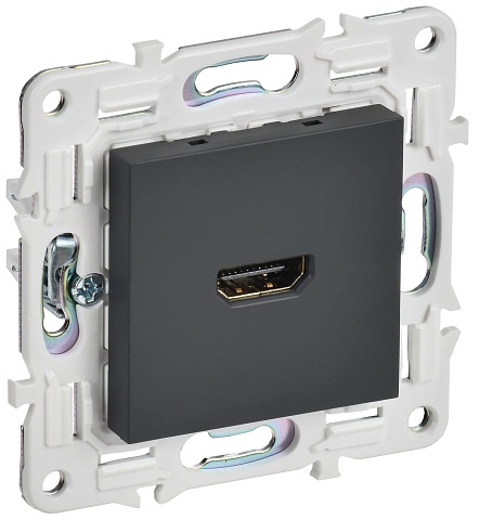 IEK SKANDY Графит Розетка HDMI SK-H01G